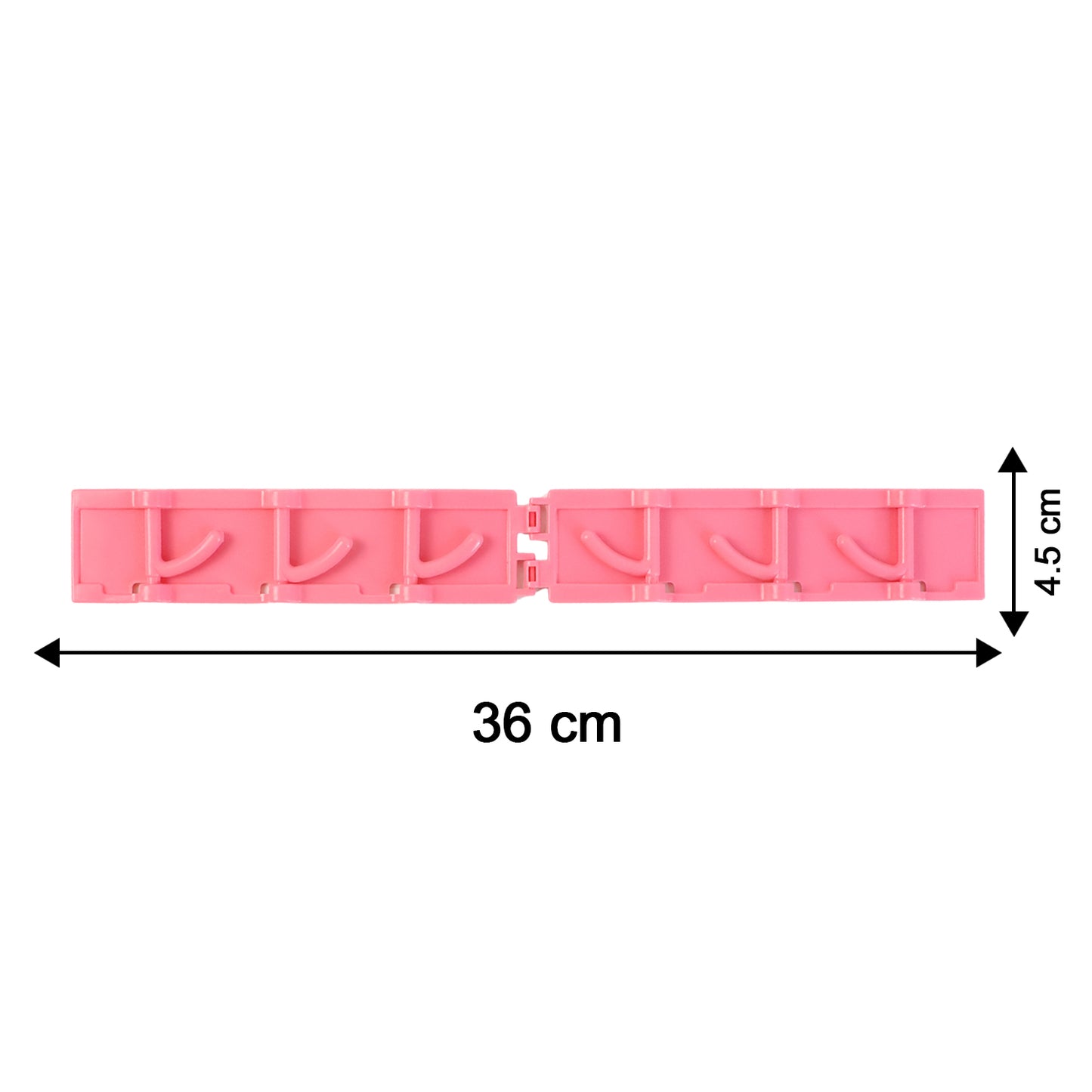 Foldable Rotating Wall-Mounted Multipurpose 6 Hook Rack (1 Pc)