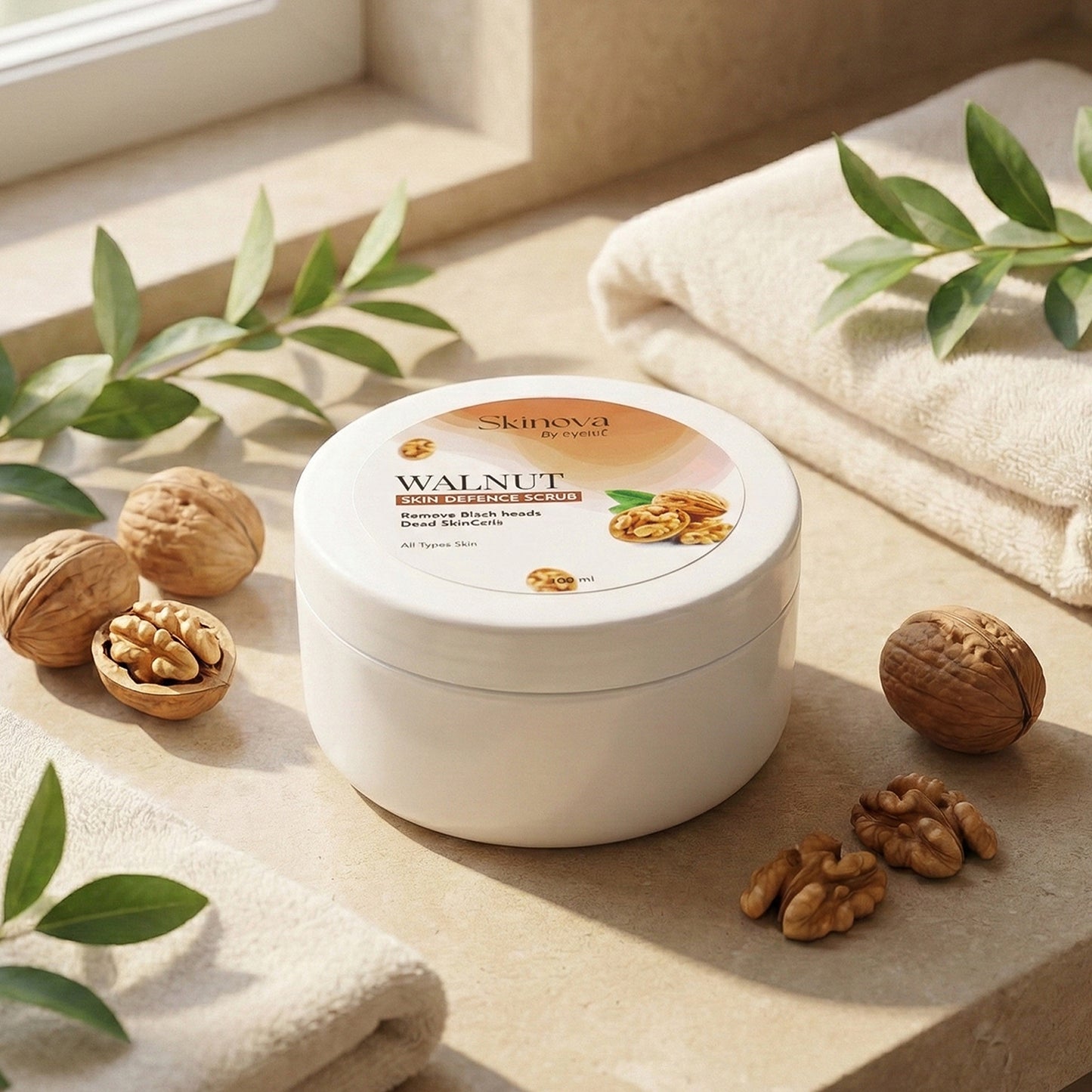 Eyelet Walnut Skin Defence Scrub Dead Skin Cell Cleansing (100ml)