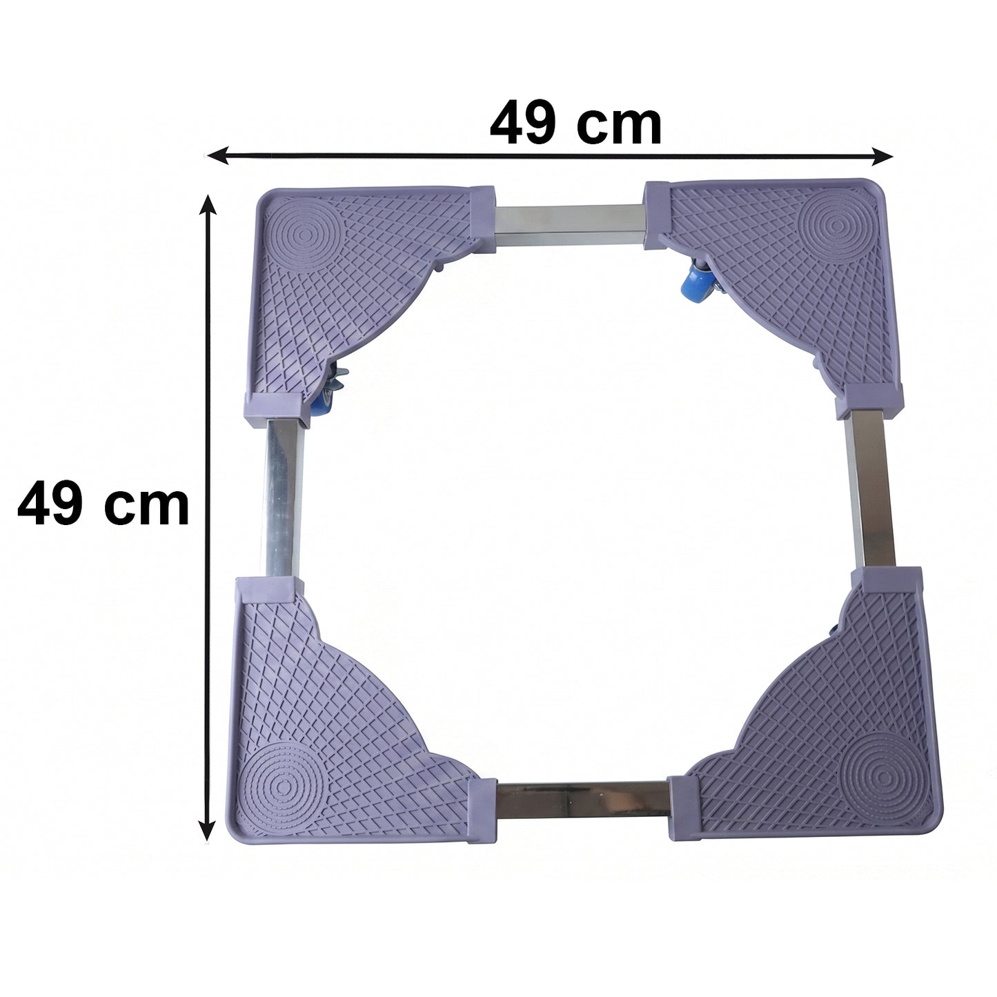 Adjustable Fridge and Washing Machine Stand with Wheels Movable Base (1 Pc)
