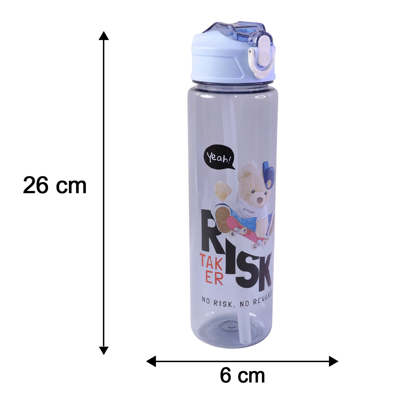 Water Bottle Set of 3 for Travel with Leak Proof Lids (3 Pc)