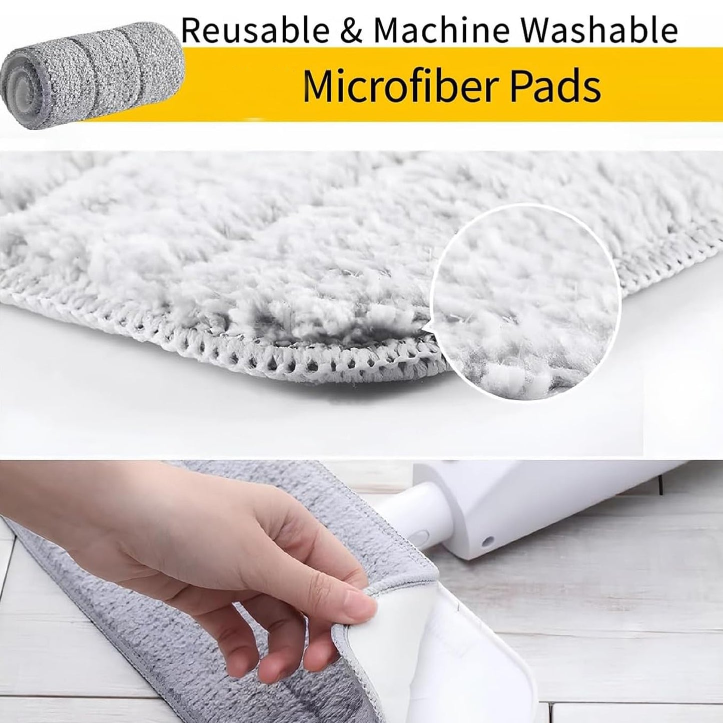 flat floor mop with refillable water tank