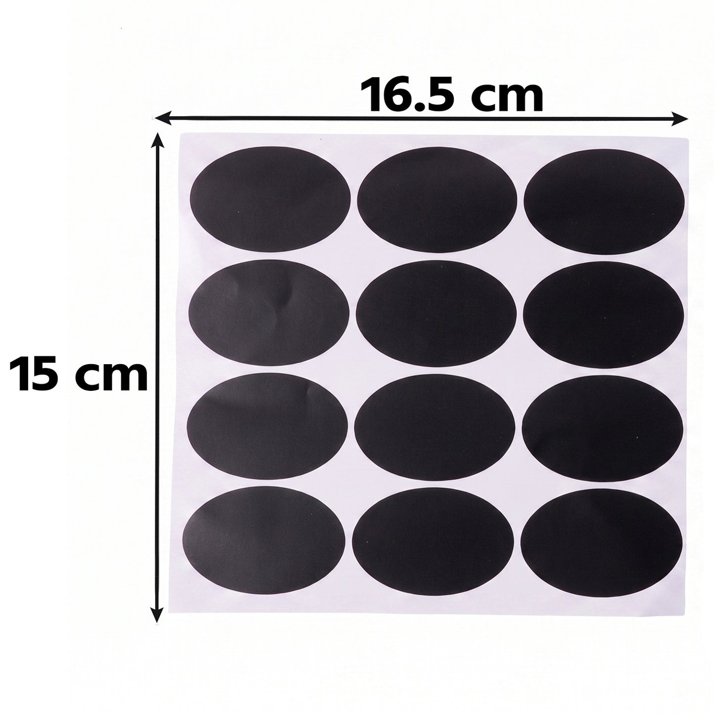 Oval Chalkboard Sticker Labels with Marker Pen, Reusable Jar Labels (1 Set)