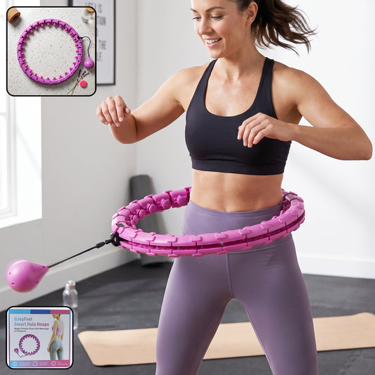 Smart fitness hula hoop with weighted ball and detachable waist exerciser (1 pc)