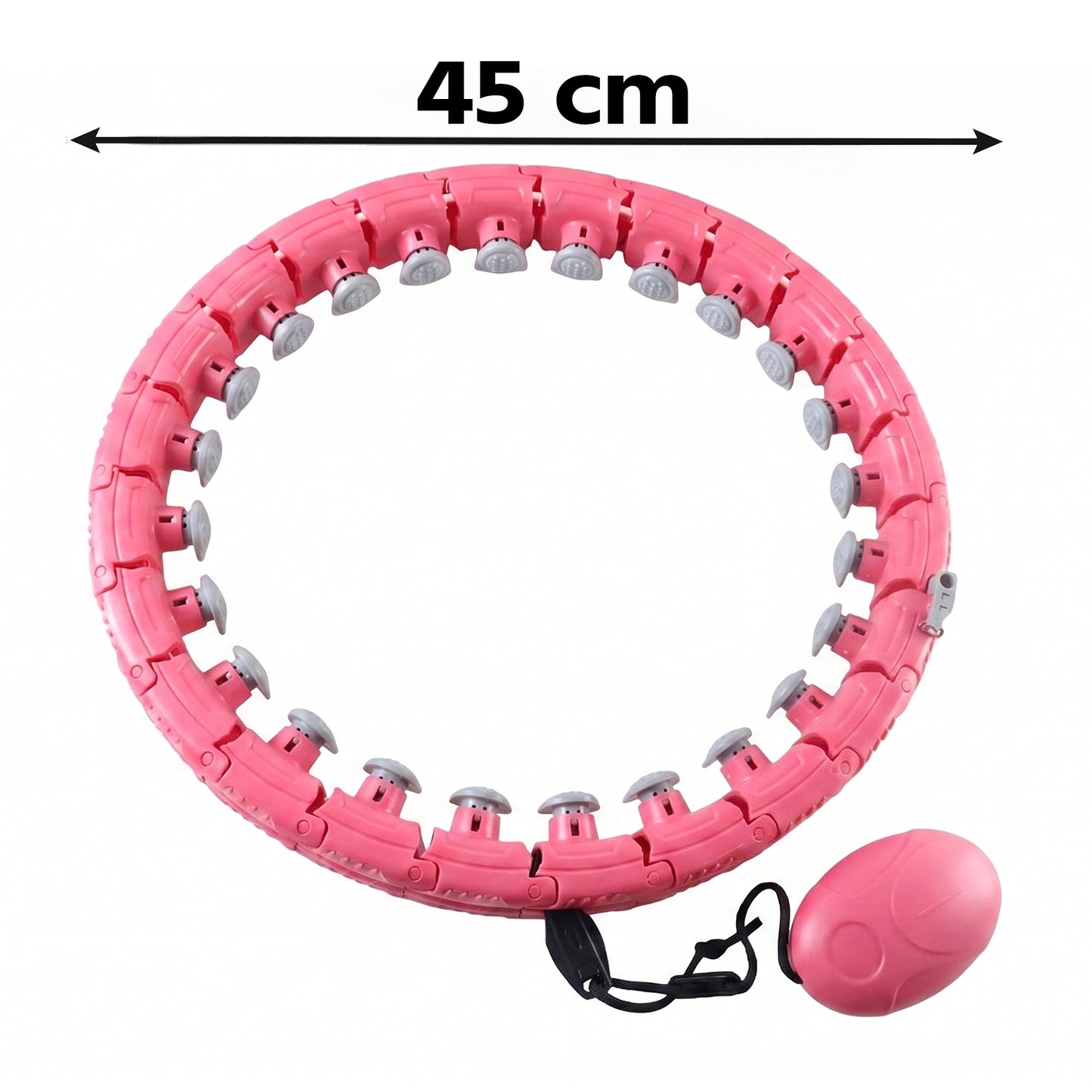Adjustable Smart Weighted Hula Hoop with Massage Ball for Waist Slimming (1 Pc)