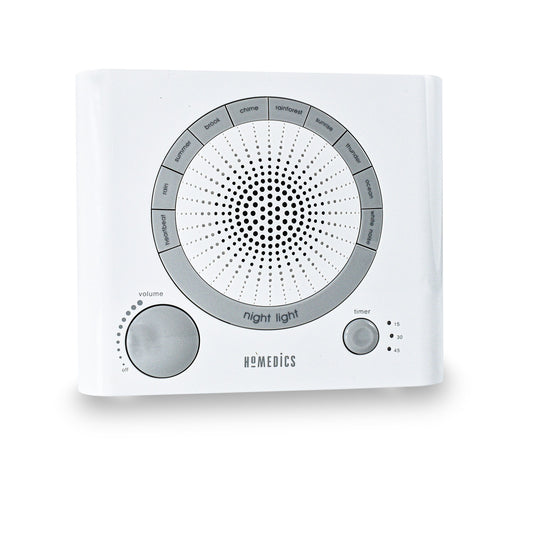 Sleep Therapy Sound Machine with 8 Soothing Sounds (Battery, Timer Option)