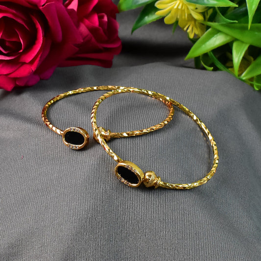 Timeless Golden Bangles (1 Pair)