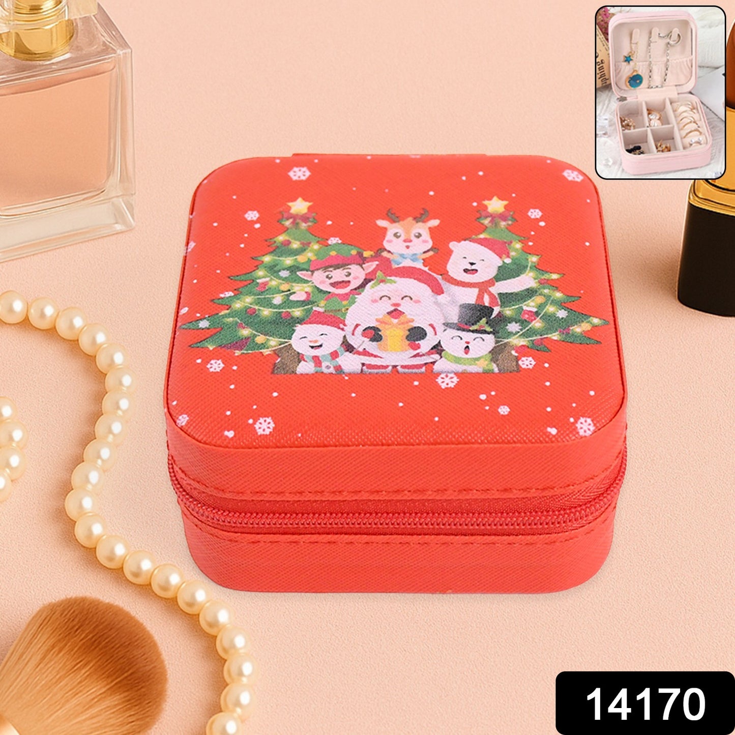 Portable Jewelry Storage Organizer Box (1 Pc)