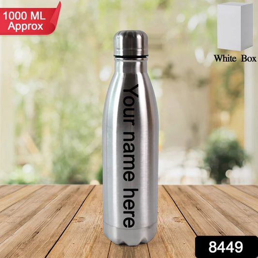 Customize Stainless Steel Water Bottle Approx 1000ML (1 Pc)
