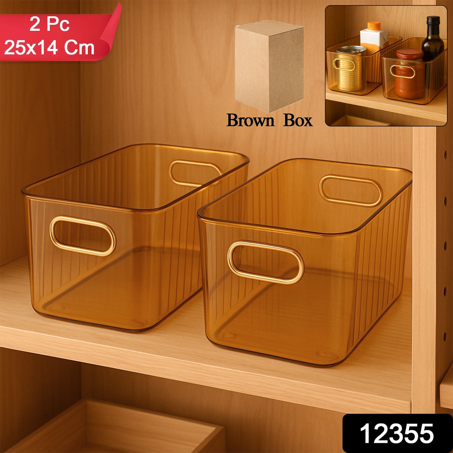 Transparent Organizer Basket
