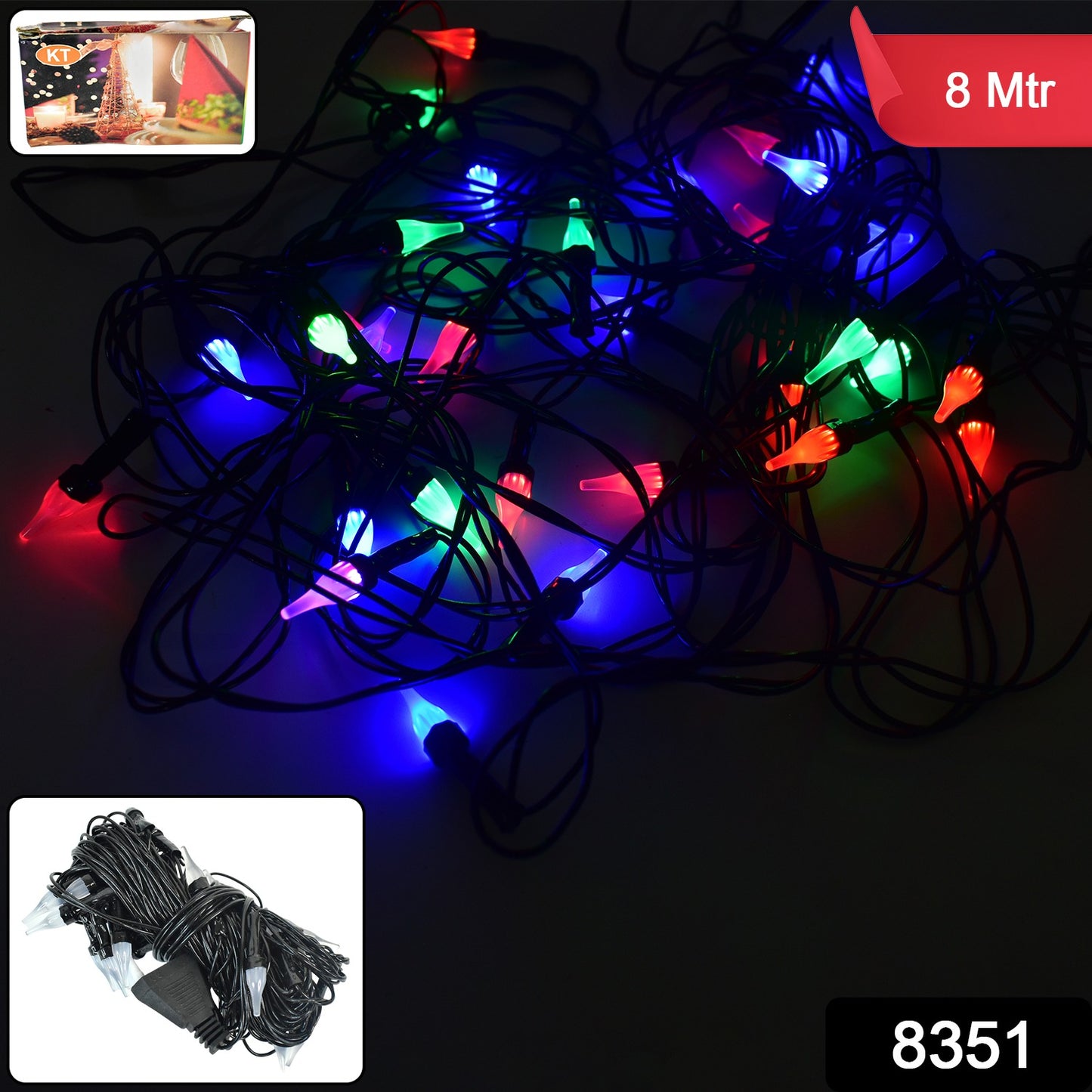 Multi-Color Decorative LED String Light (8 Meter)