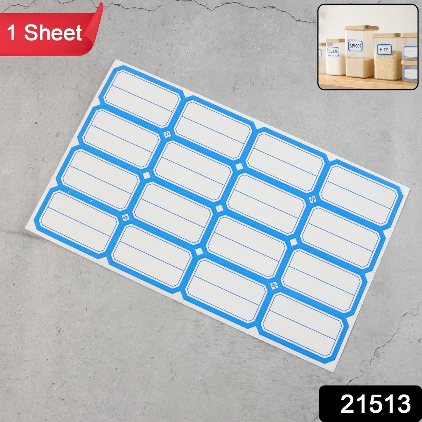 1 Sheets Self-Adhesive Label Stickers