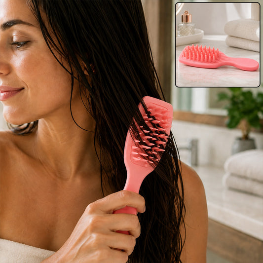 Silicone Scalp Massager – Soft Bristles for Deep Cleansing