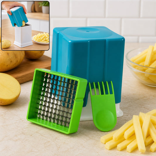 Potato Chipper Cutter – Stainless Steel French Fry Slicer