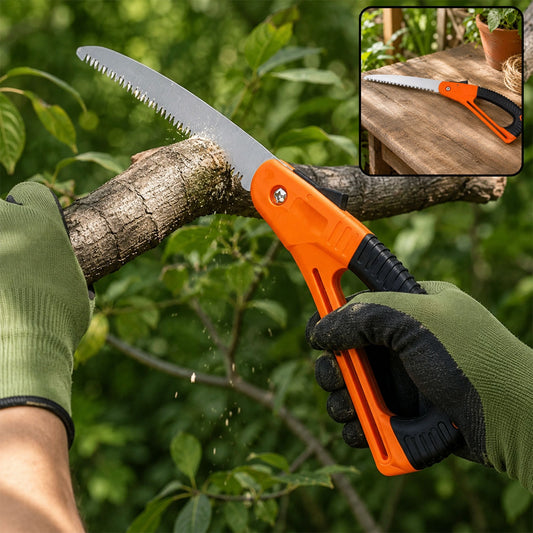 Folding Pruning Saw – 15 Inch Mini Garden Tool | Indo Glow