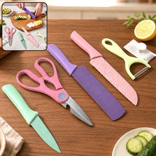 Kitchen Knife Set – Professional 6-Piece High Carbon Steel | CookAura