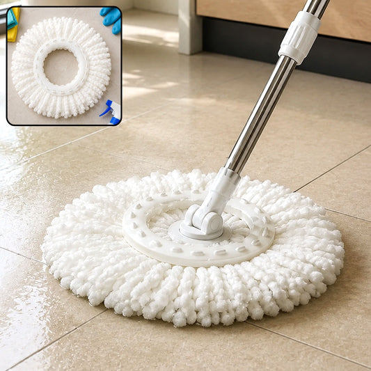 Microfiber Spin Mop Refill Head – Durable 360° Rotating Cleaning