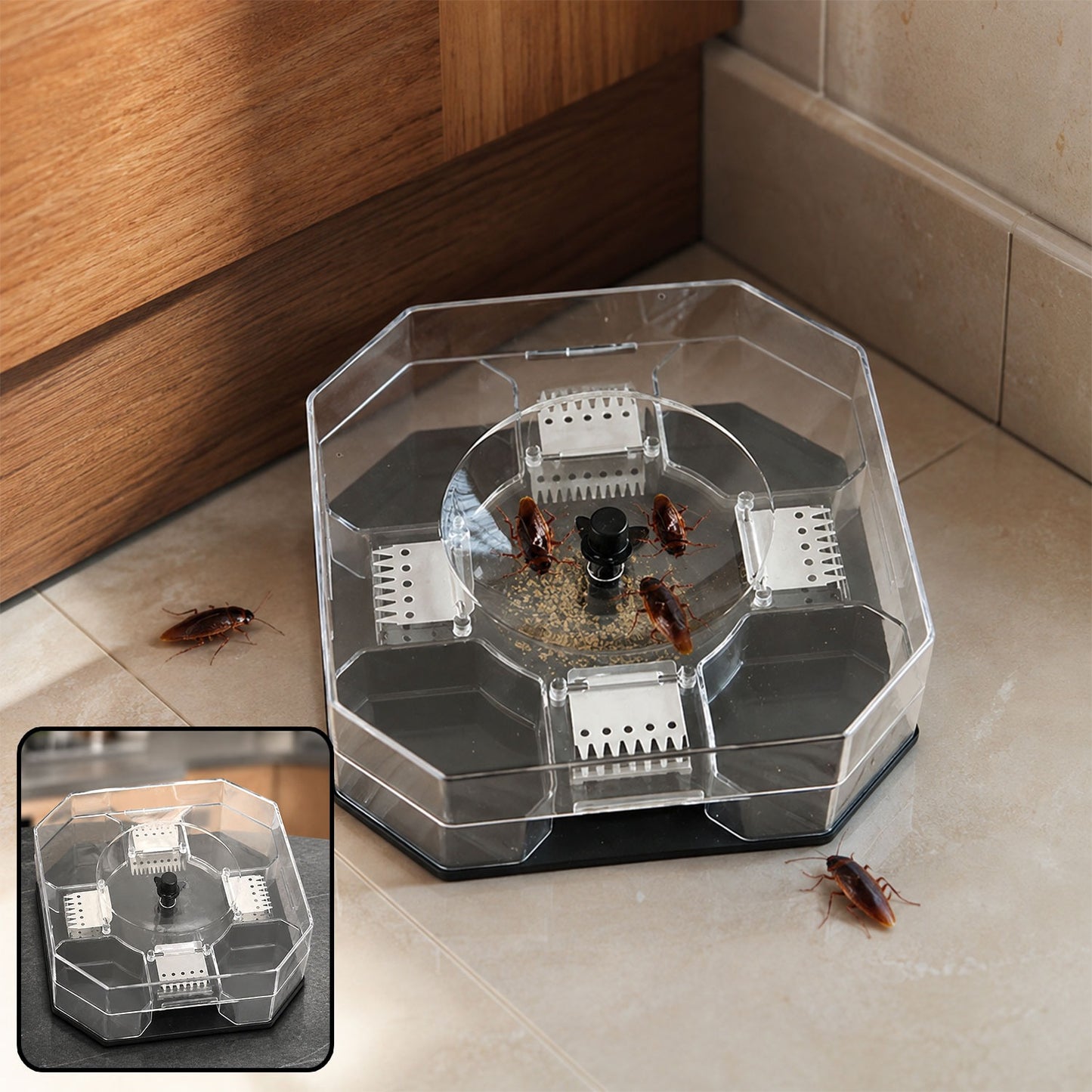Cockroach Trap Box – Reusable Pest Killer for Home