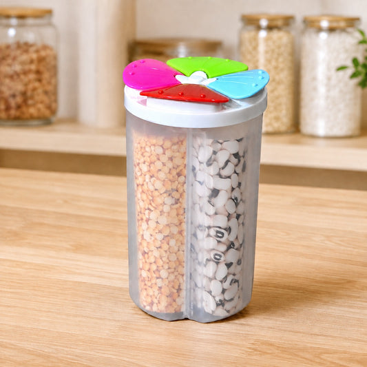 4 Section Storage Container – Airtight Food Plastic | Organivo