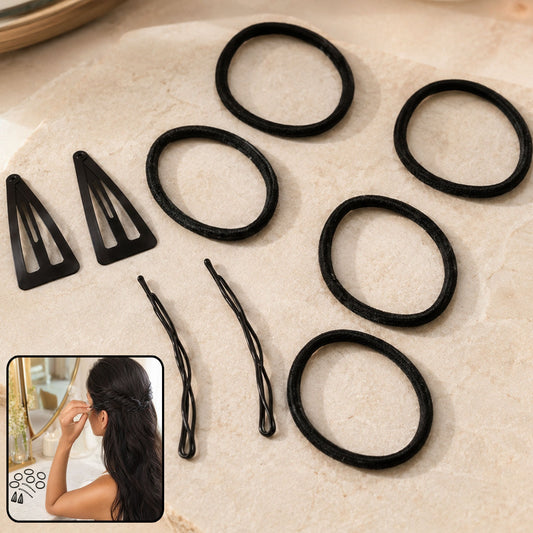 Multipurpose Hair Styling Accessories Set – Pins, Bands & Clips Kit