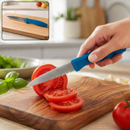 Paring Knife – Sharp Serrated Stainless Steel Blade