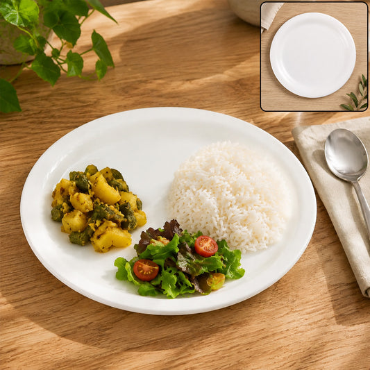 Plastic Round Dinner Plate – 19 cm Durable & Lightweight