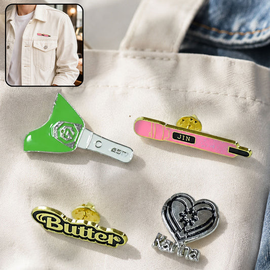 Metal Badge Pin – Stylish Single Piece with Random Design