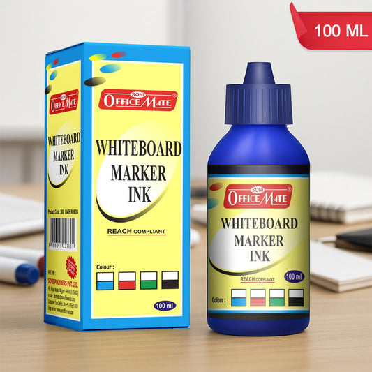 Officemate Whiteboard Marker Ink 100ml – Refillable, Smooth Writing & Quick-Drying Ink