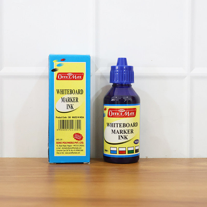 Officemate Whiteboard Marker Ink 100ml – Refillable, Smooth Writing & Quick-Drying Ink