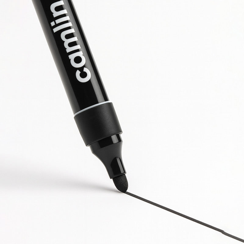 Camlin Whiteboard Marker – Black Color Bold Writing Refillable Markers (Pack of 10)