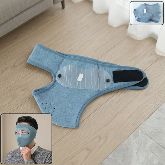 Reusable Anti Fog Face Mask with Eye Shield (1 Pc, Big Size)