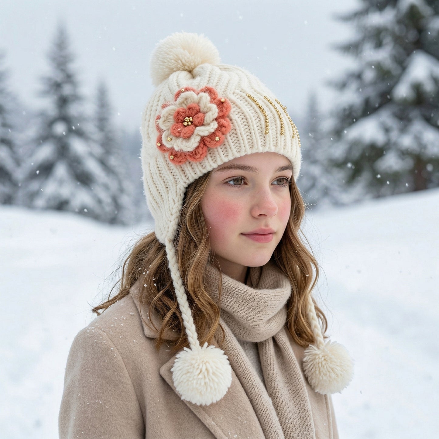 children winter cap with ear covers