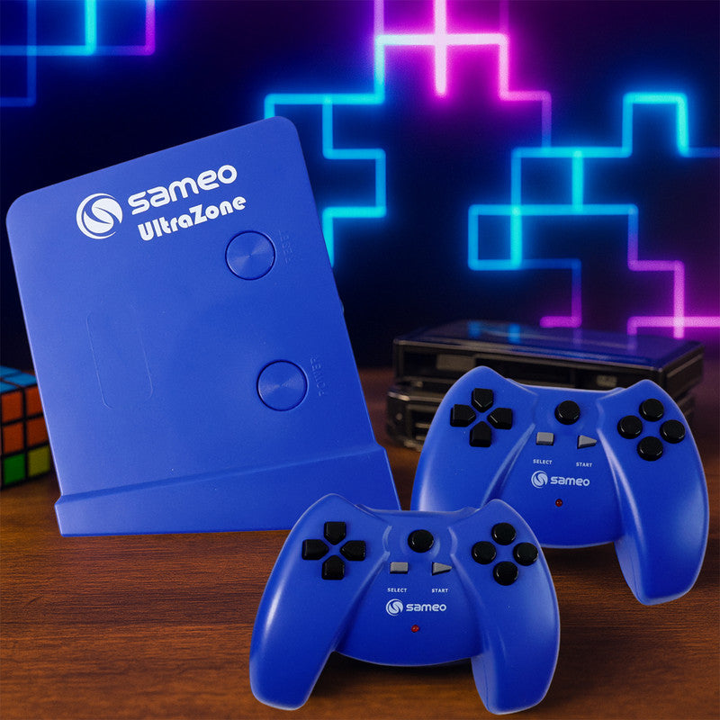 Sameo UltraZone Wireless Video Game Console with Dual Controllers – Plug and Play Gaming System for Family Entertainment