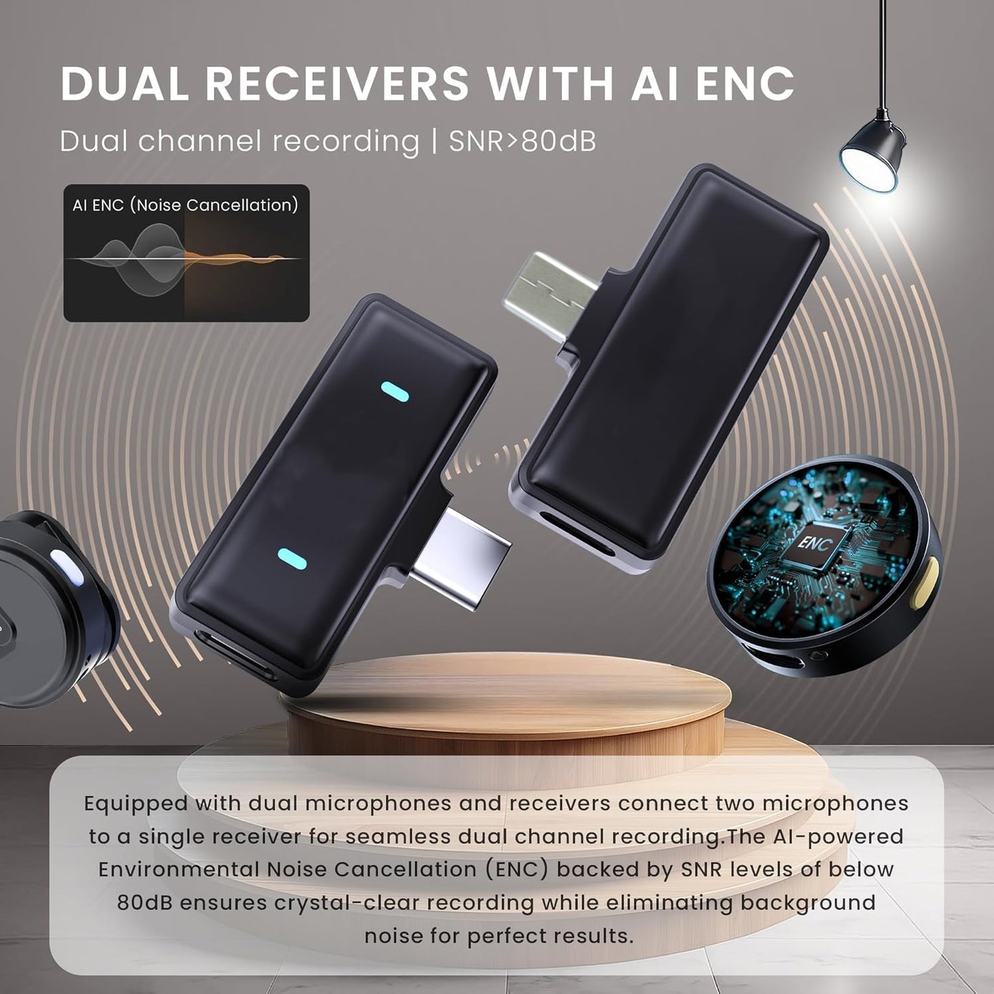 wireless lav mic set for online teaching