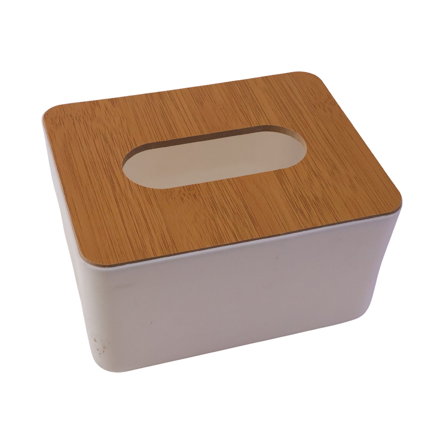 Bamboo Tissue Box Holder - Rectangular Paper Towel Dispenser