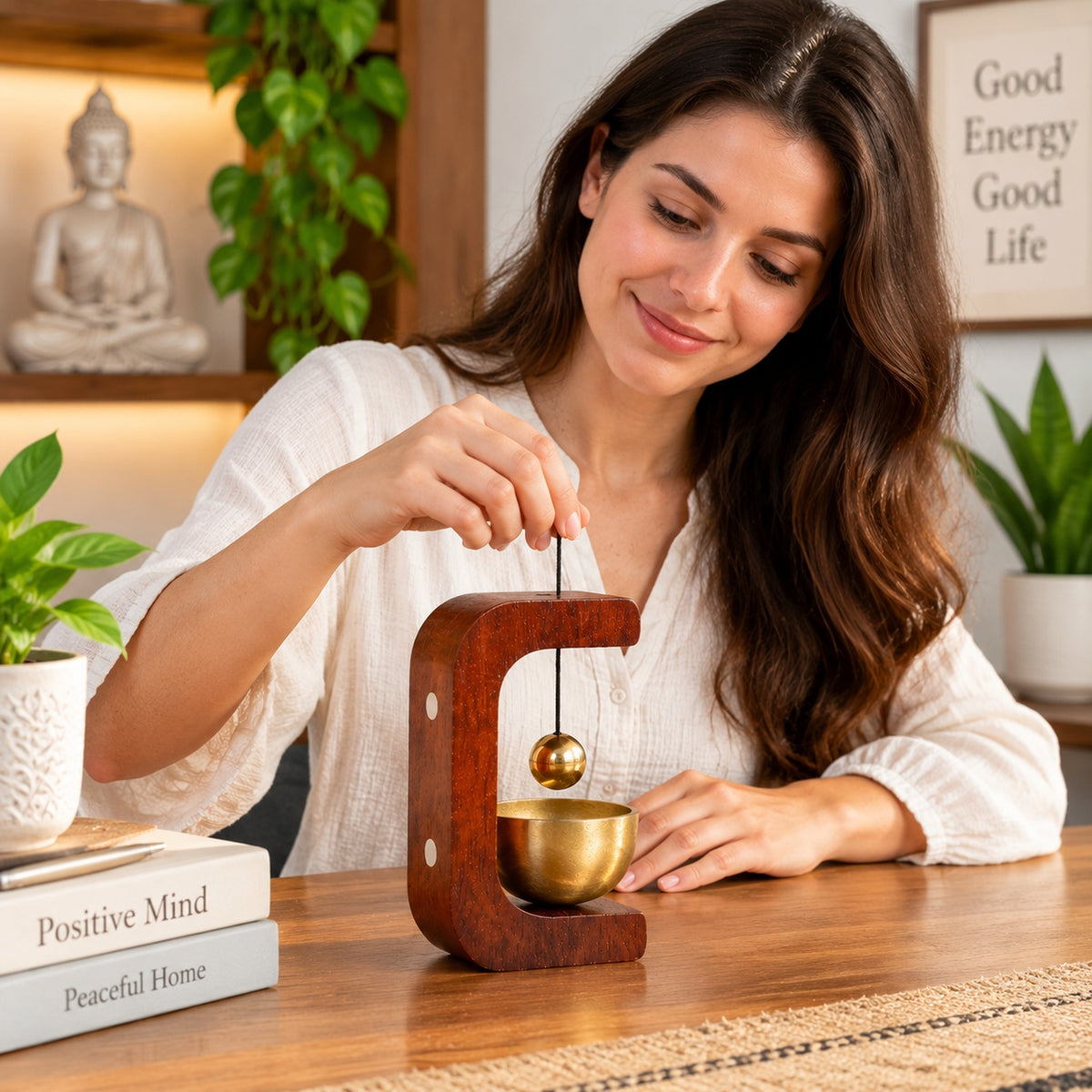 Japanese Style Zen Bell – Premium Desktop Meditation Chime