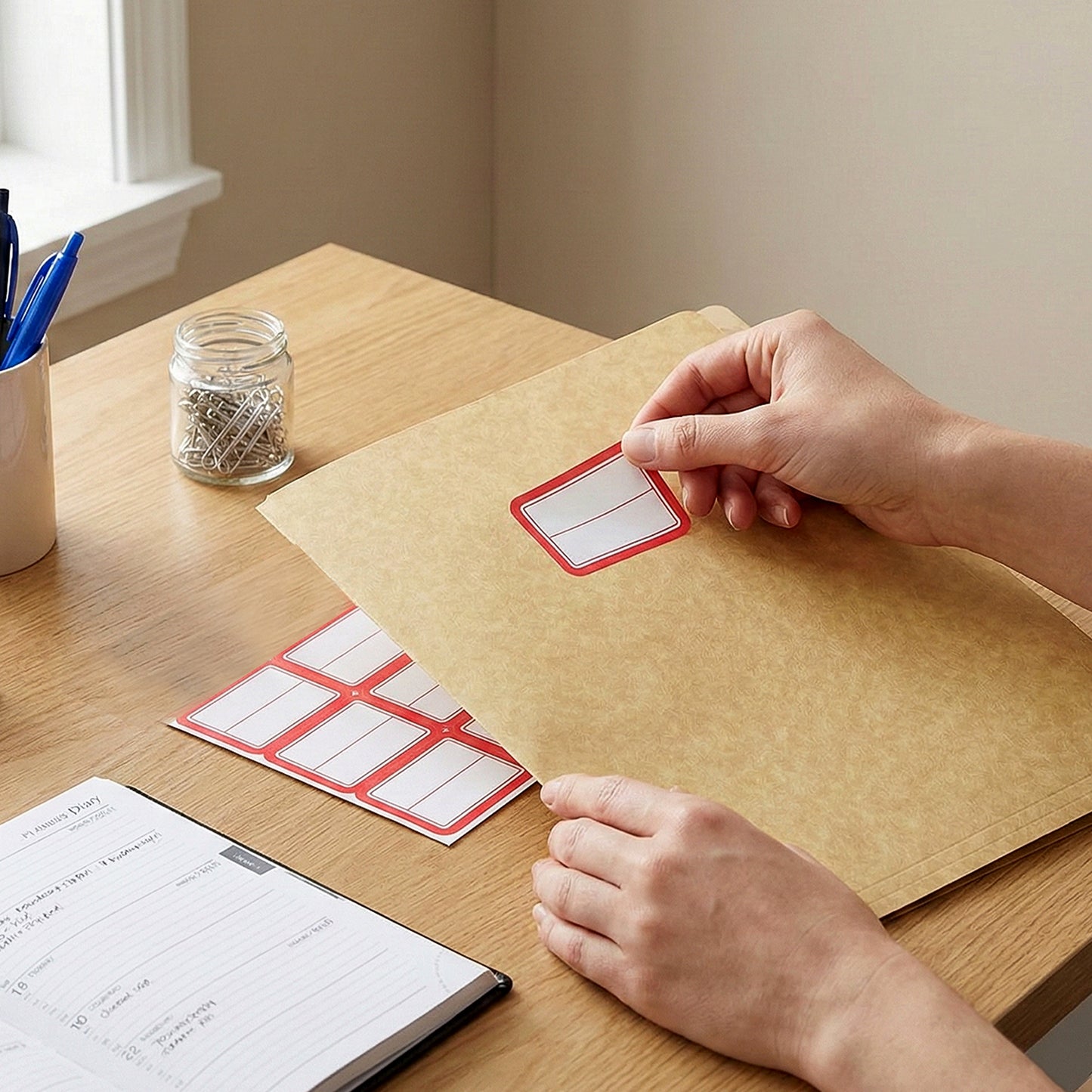 Writable Label Stickers – 50 Sheets