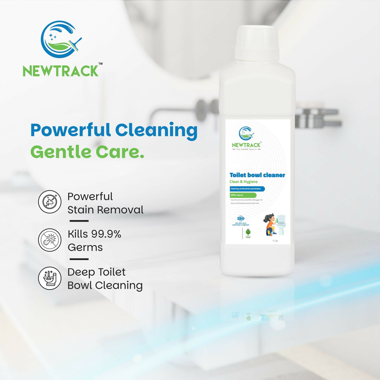 Newtrack Toilet Bowl Cleaner – Tough on Stains, Gentle Freshness Formula