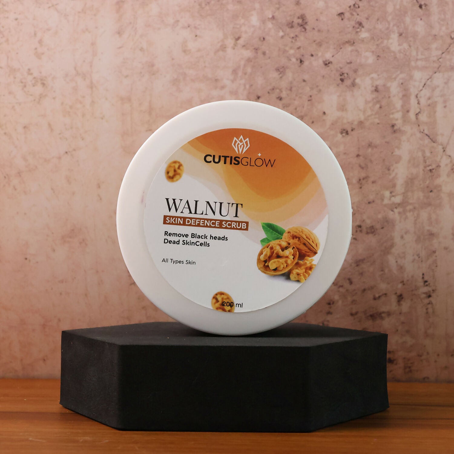 Eyelet Walnut Skin Defence Scrub – Exfoliating Face & Body Scrub for Blackhead Removal, Dead Skin Cell Cleansing & Smooth Radiant Skin (200ml)