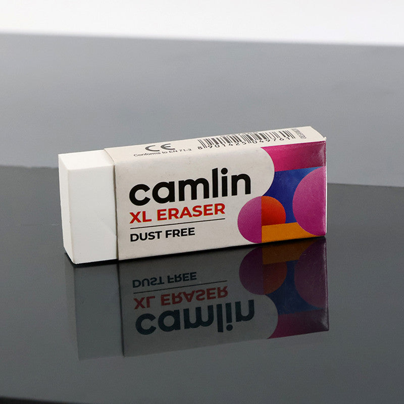 Camlin XL Dust-Free Eraser – Soft, Clean Erasing for School & Office | 20-Piece Value Pack