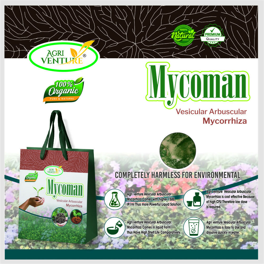 AgriVenture MYCOMAN (Vesicular Arbuscular Mycorrhiza) Support To Proper Development Bactericide Organic Product BIO FUNGICIDES (2 KG)