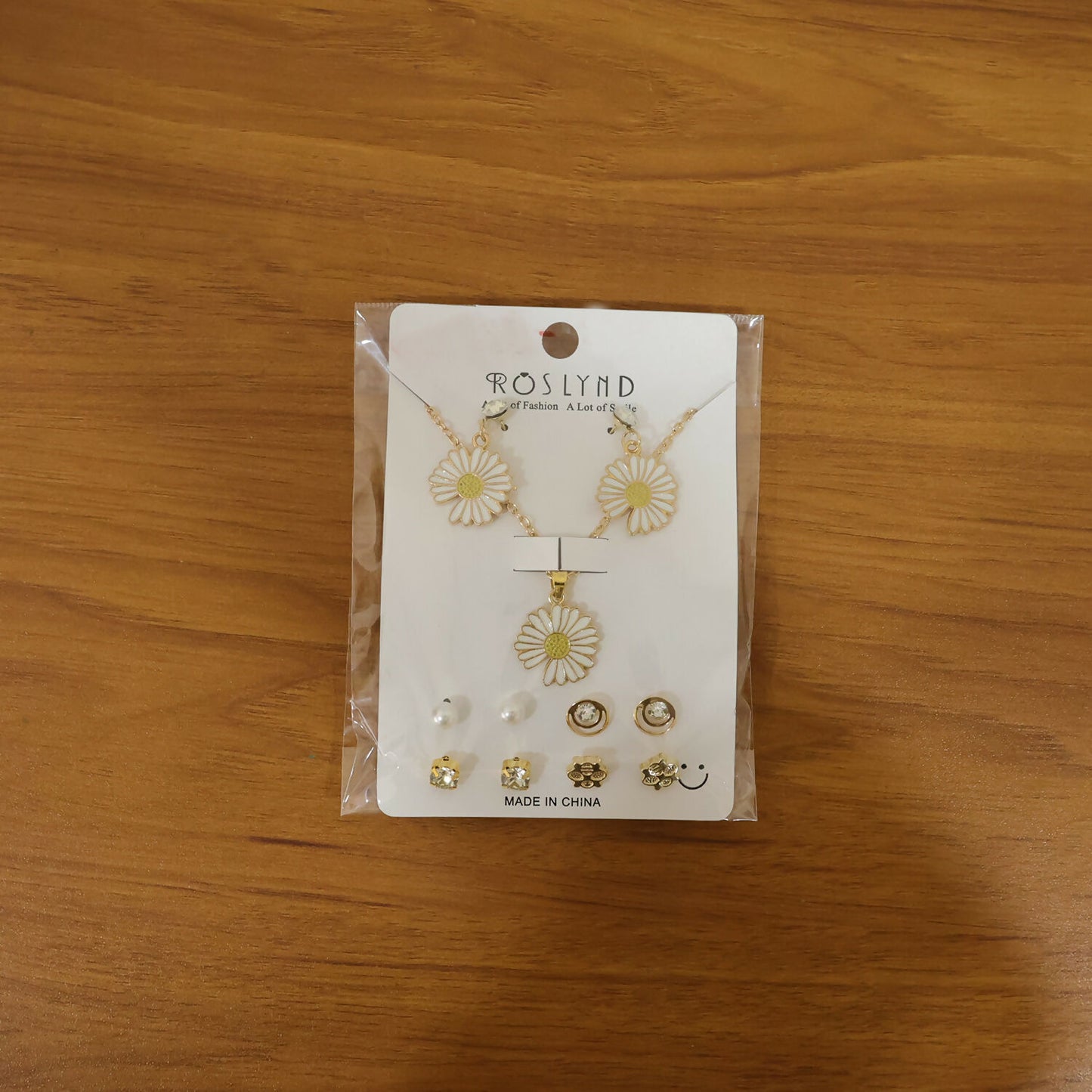 Premium Gold Plated Leaf Pearl Drop Earrings for Women & Girls (Pack Of 7)