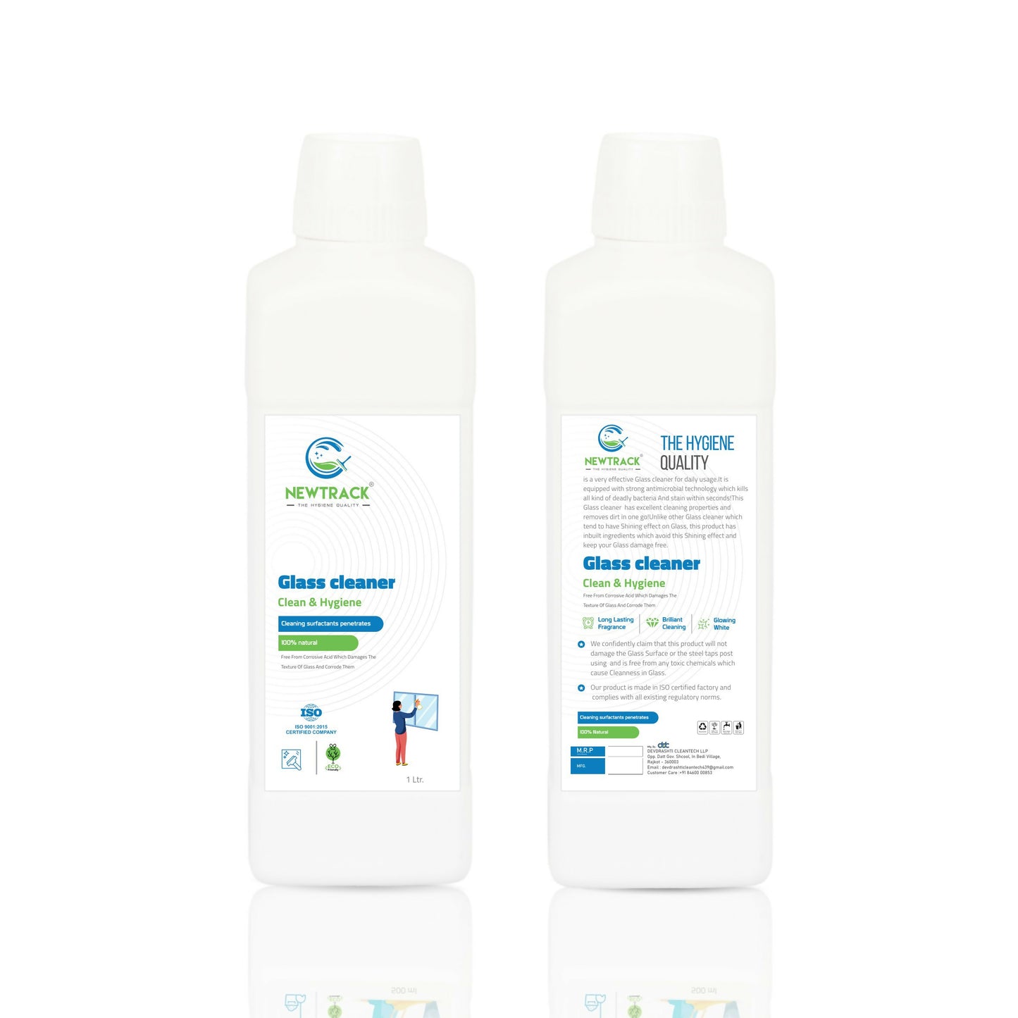 Newtrack Glass Cleaner Clean Mirror & Create To Shining