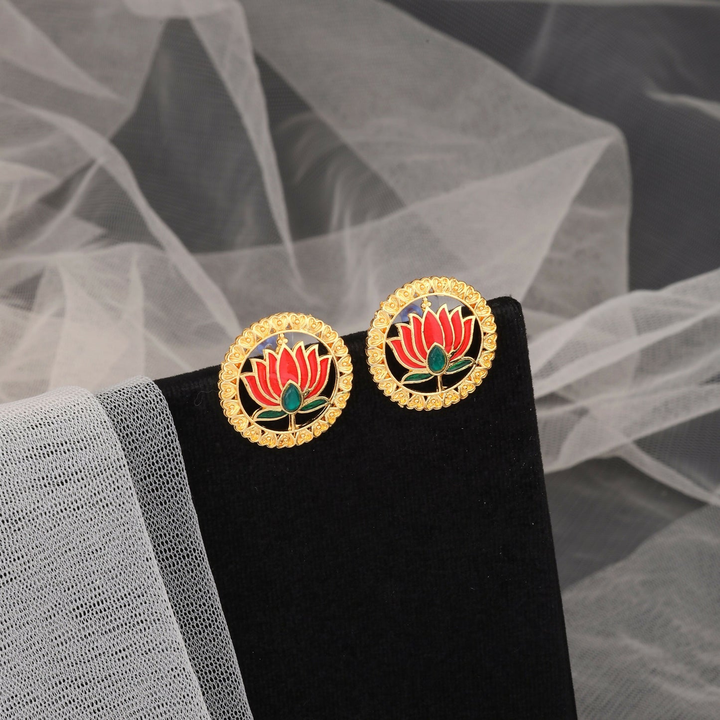 Heavy Gold-Tone Filigree Waterfall Choker Set