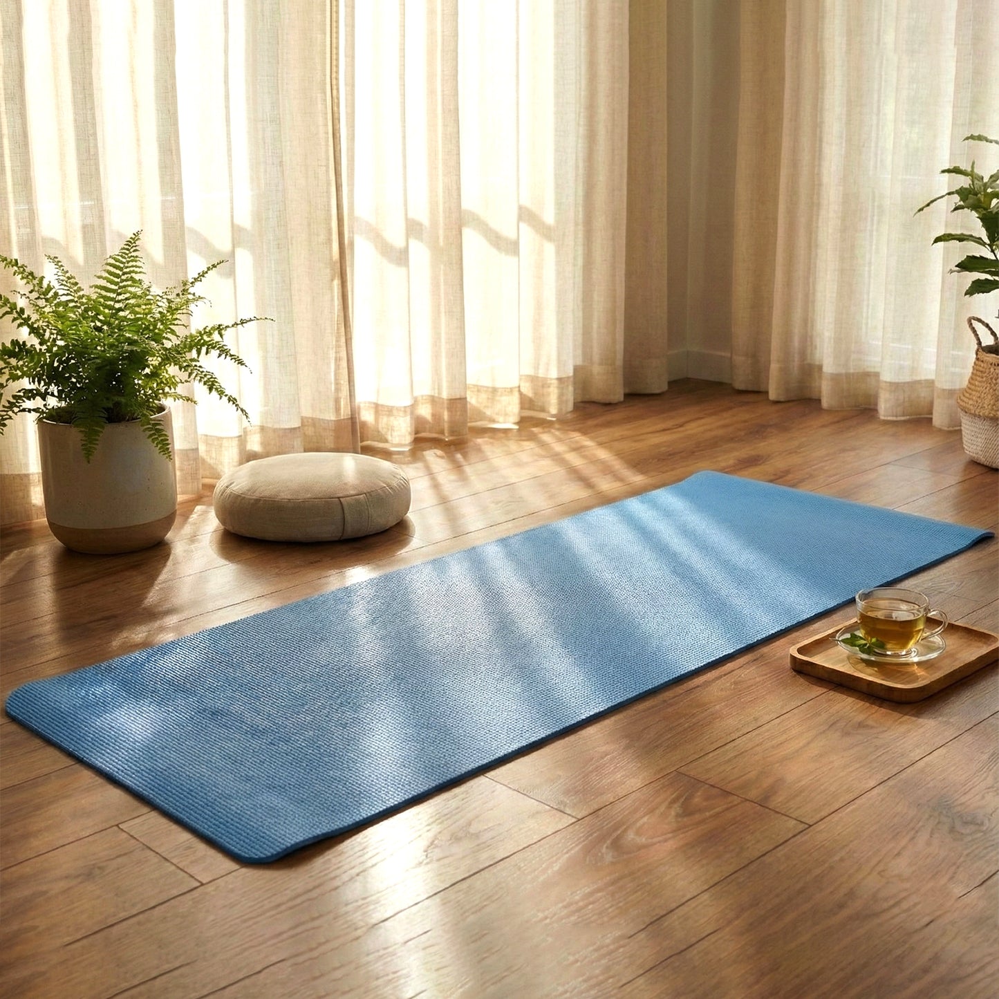 Premium Non-Slip Yoga & Exercise Mat (178x60 Cm / 1 Pc / Mix Color)