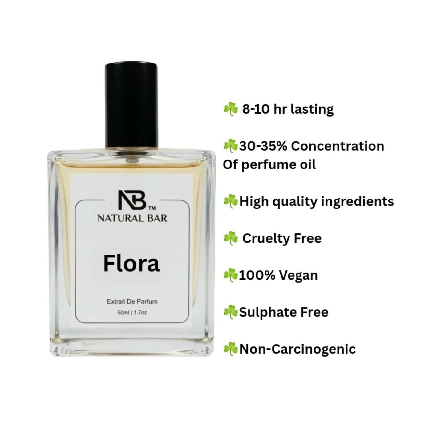 Flora Eau de Parfum for Men and Women | Floral Citrus Fresh notes | Long- Lasting Luxury Perfume | Ideal Gift for Wife & Girlfriend |50 ml