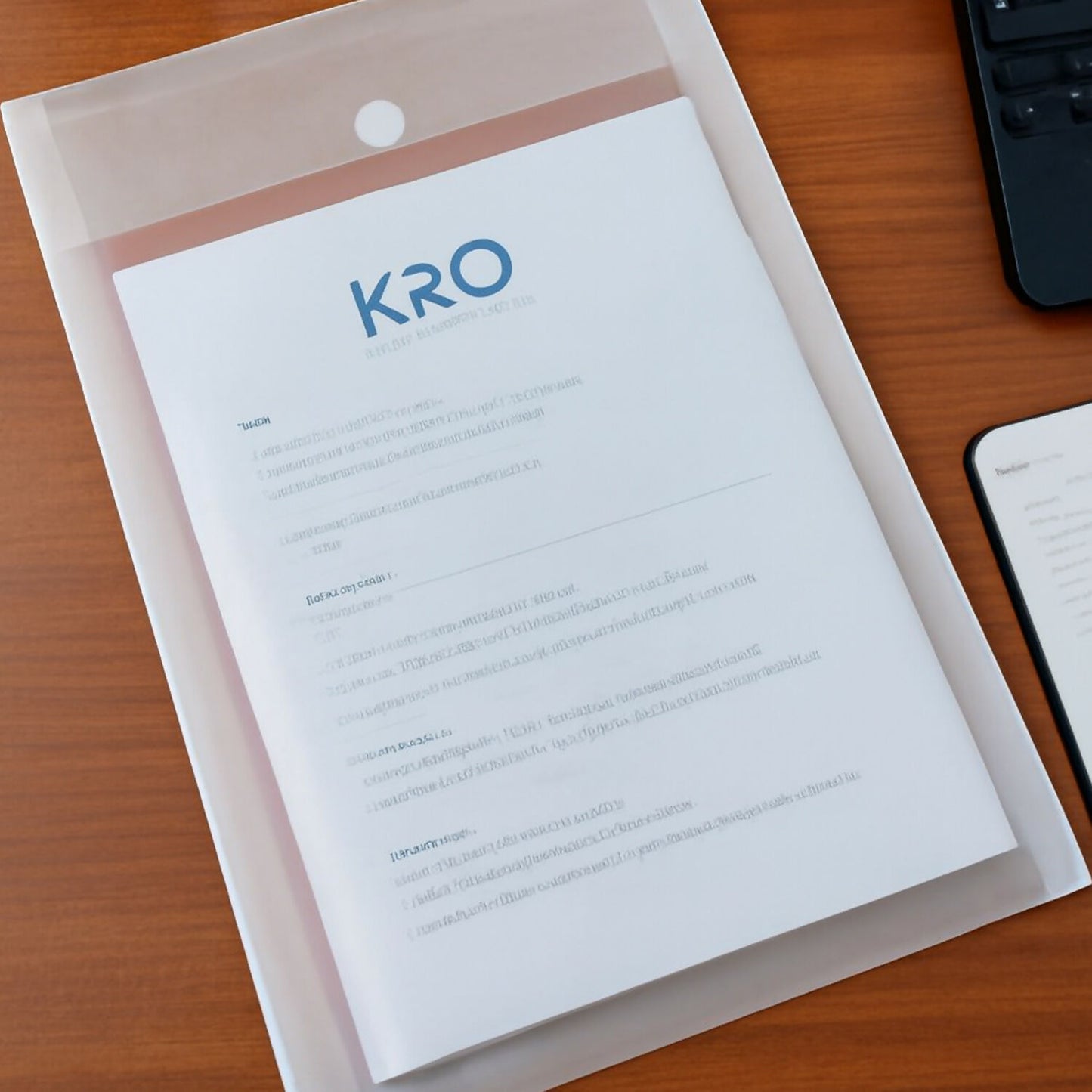 Simple A4 file holder