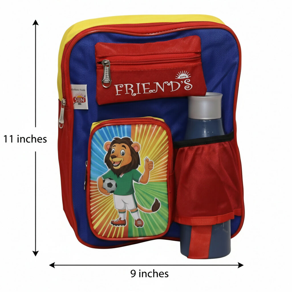 Durable Kids School Backpack Set Multicolor- Fun Design for Elementary Students
