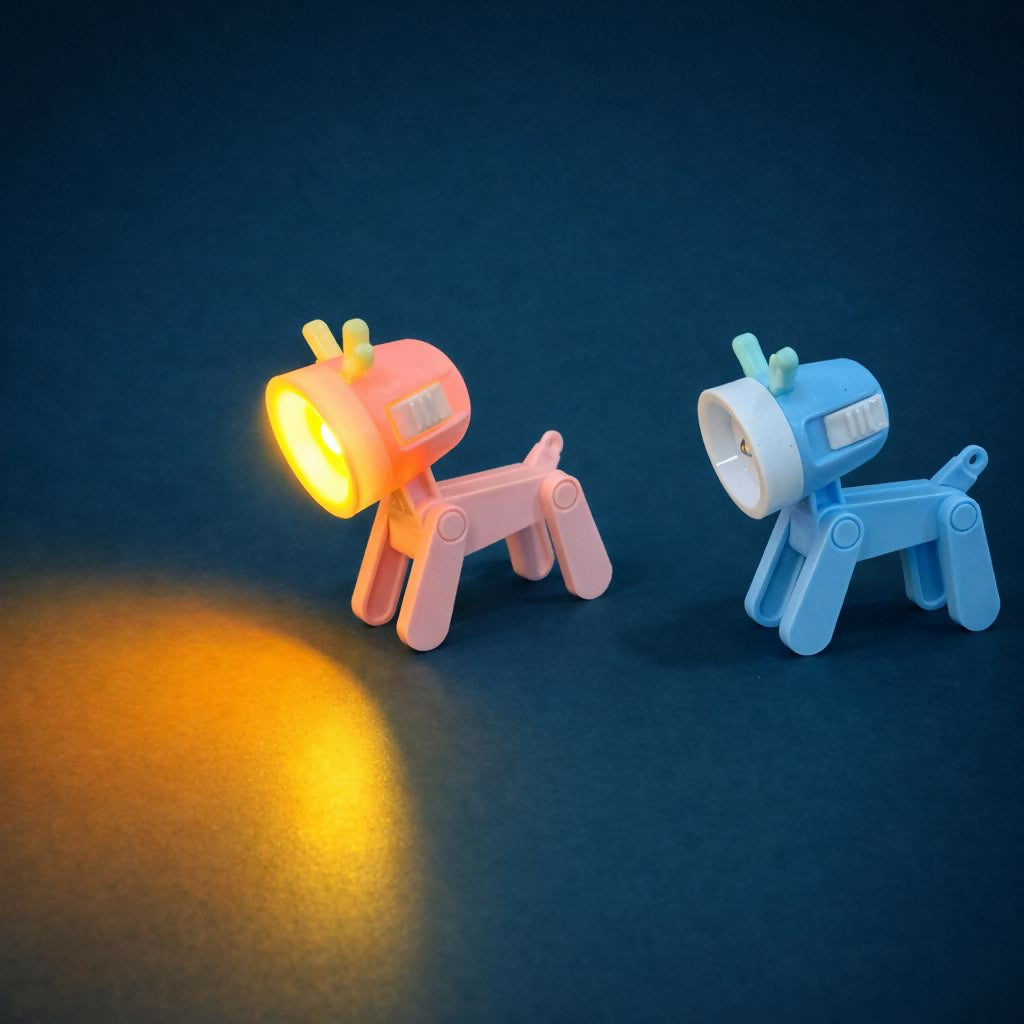 Lightweight dog-shaped LED mini torch for children