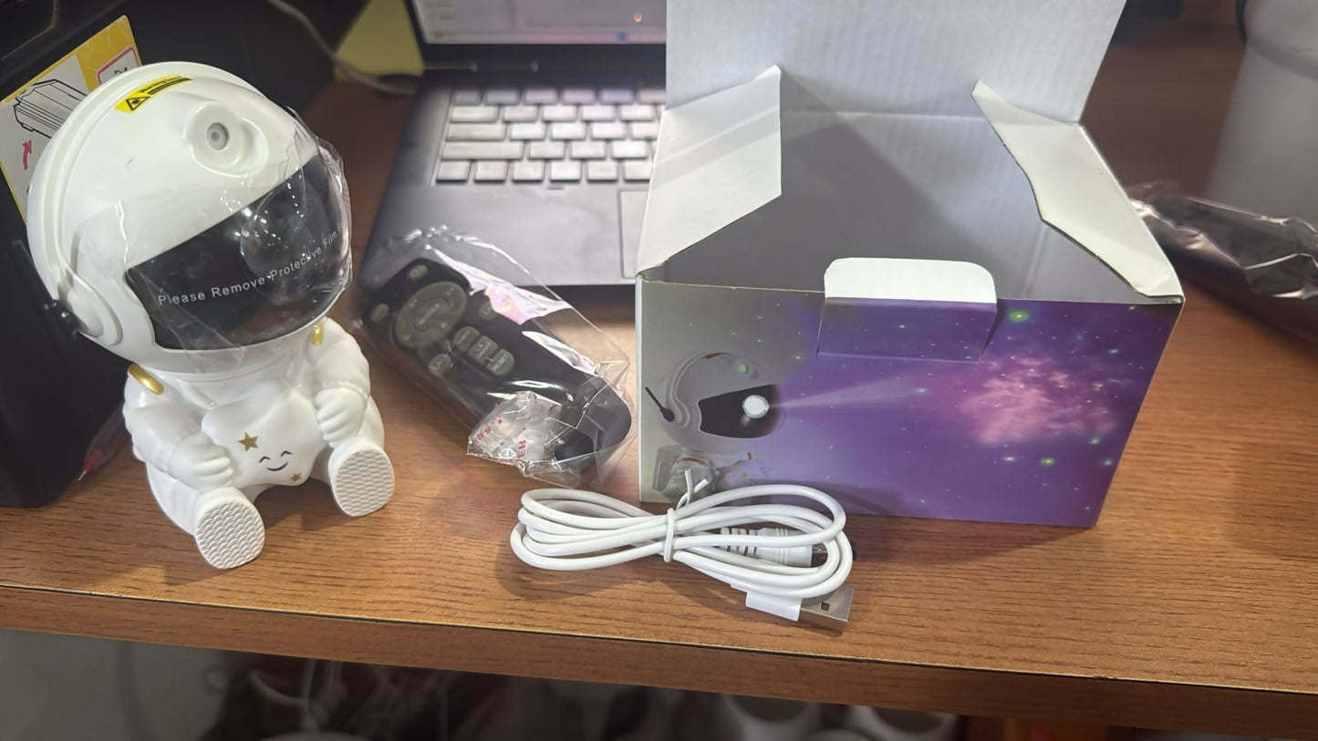 Astronaut Galaxy Projector Night Light with Remote & Nebula Effects