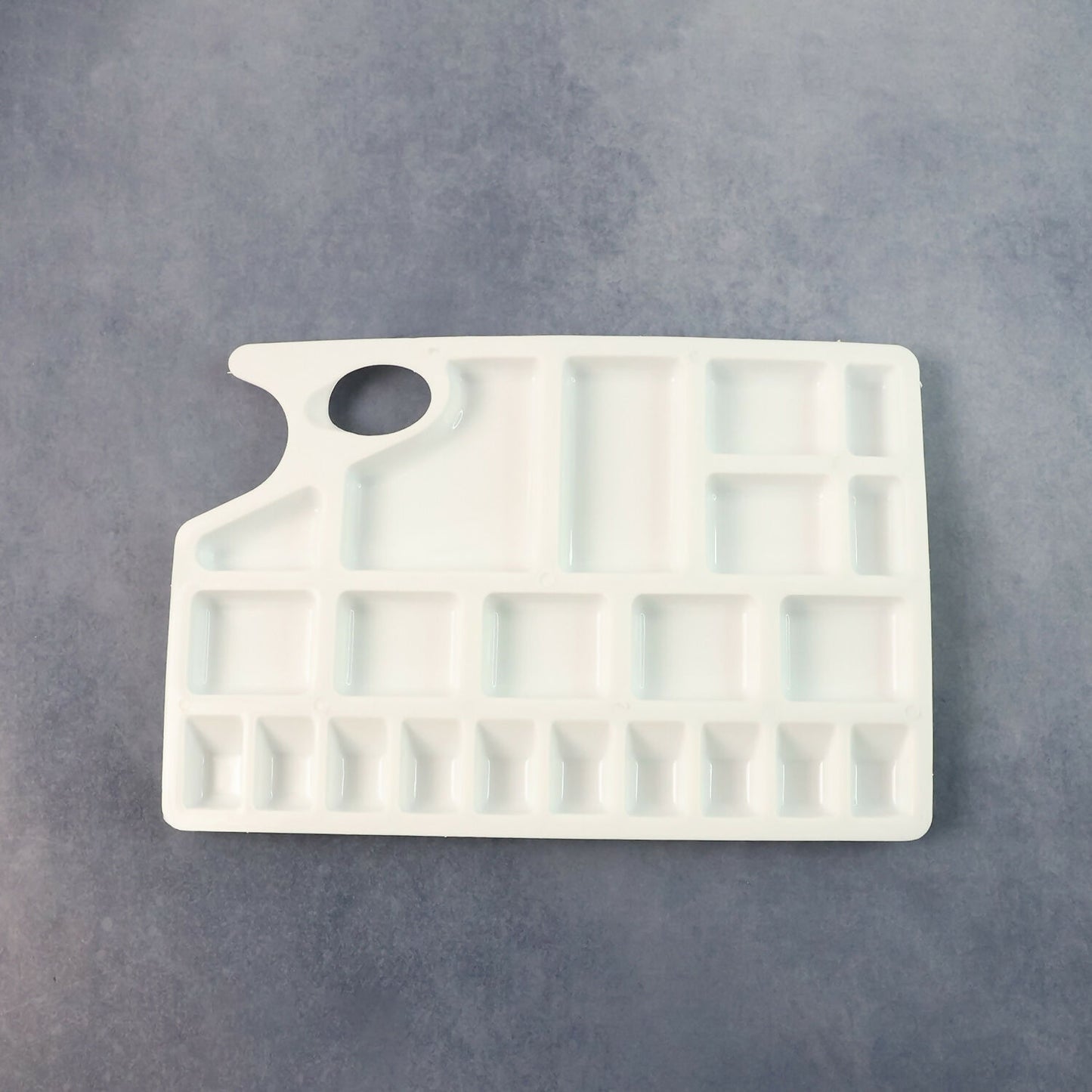 Khyati Colour Mixing Plate – Rectangle Medium Artist Palette with Multiple Compartments